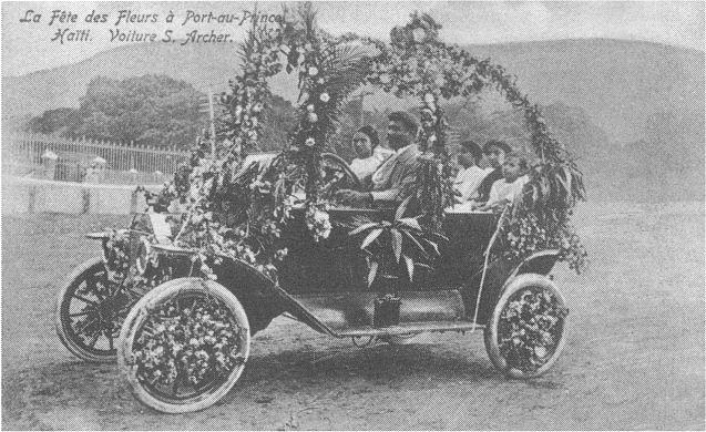 Fête des fleurs, voiture, Port-au-Prince